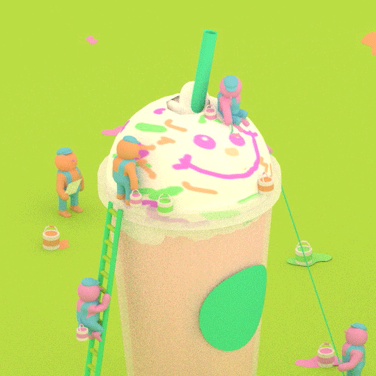 super cool summer gifs for starbucks